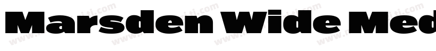 Marsden Wide Medium字体转换